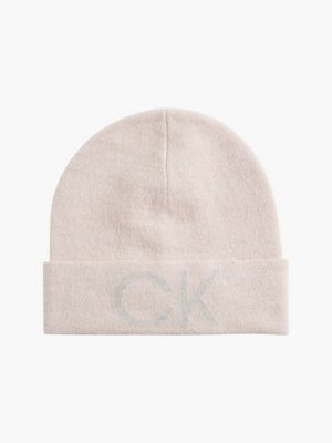  wool blend beanie for women calvin klein