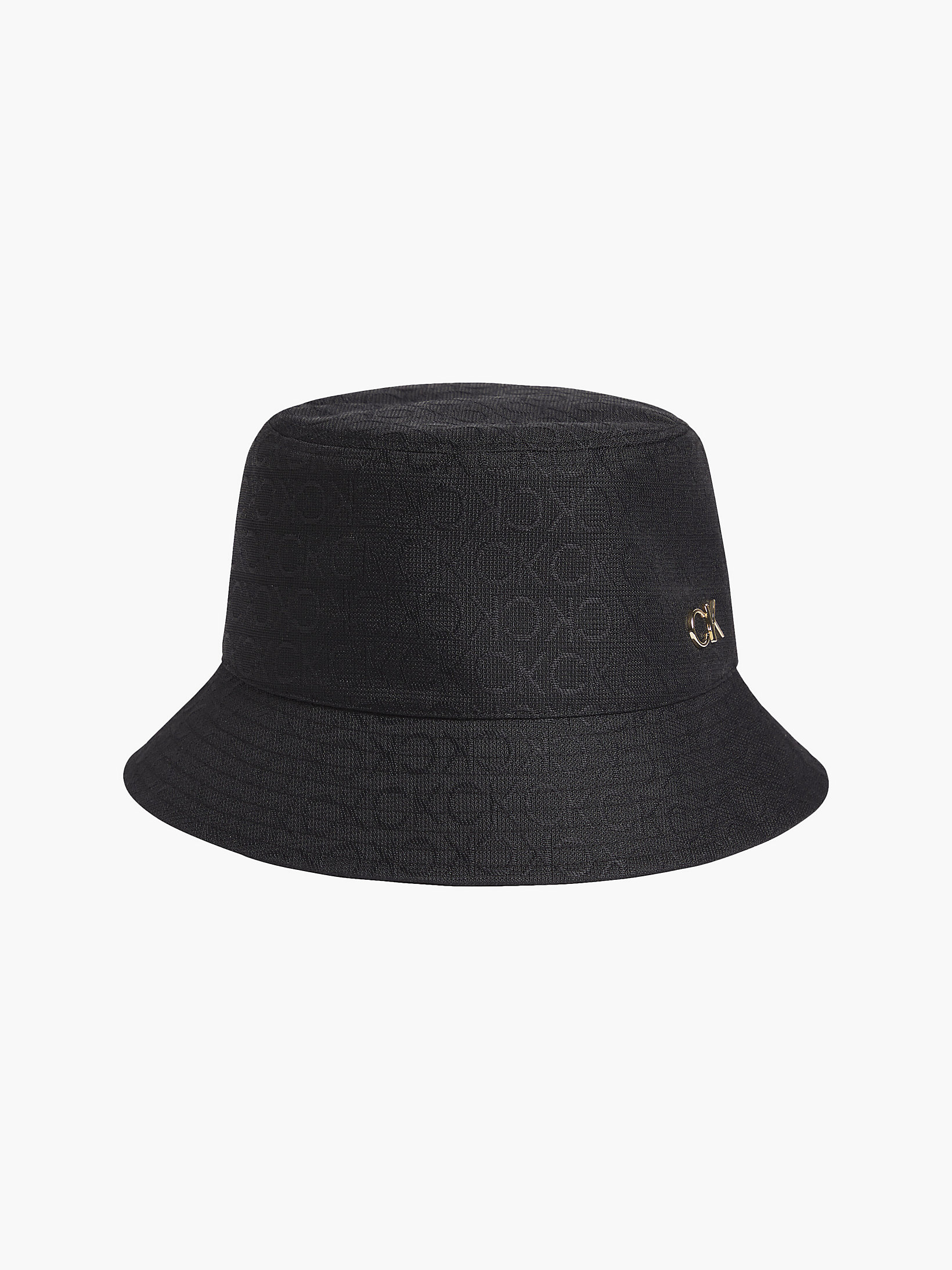 CK Black Recycled Logo Jacquard Bucket Hat undefined women Calvin Klein
