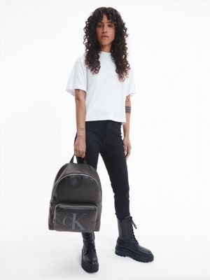 BLACK Logo Backpack for women CALVIN KLEIN JEANS