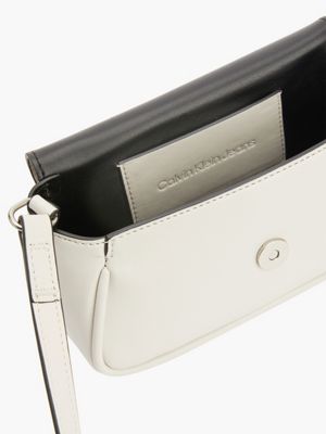BEIGE AOP Borsa a tracolla con logo da donna CALVIN KLEIN JEANS