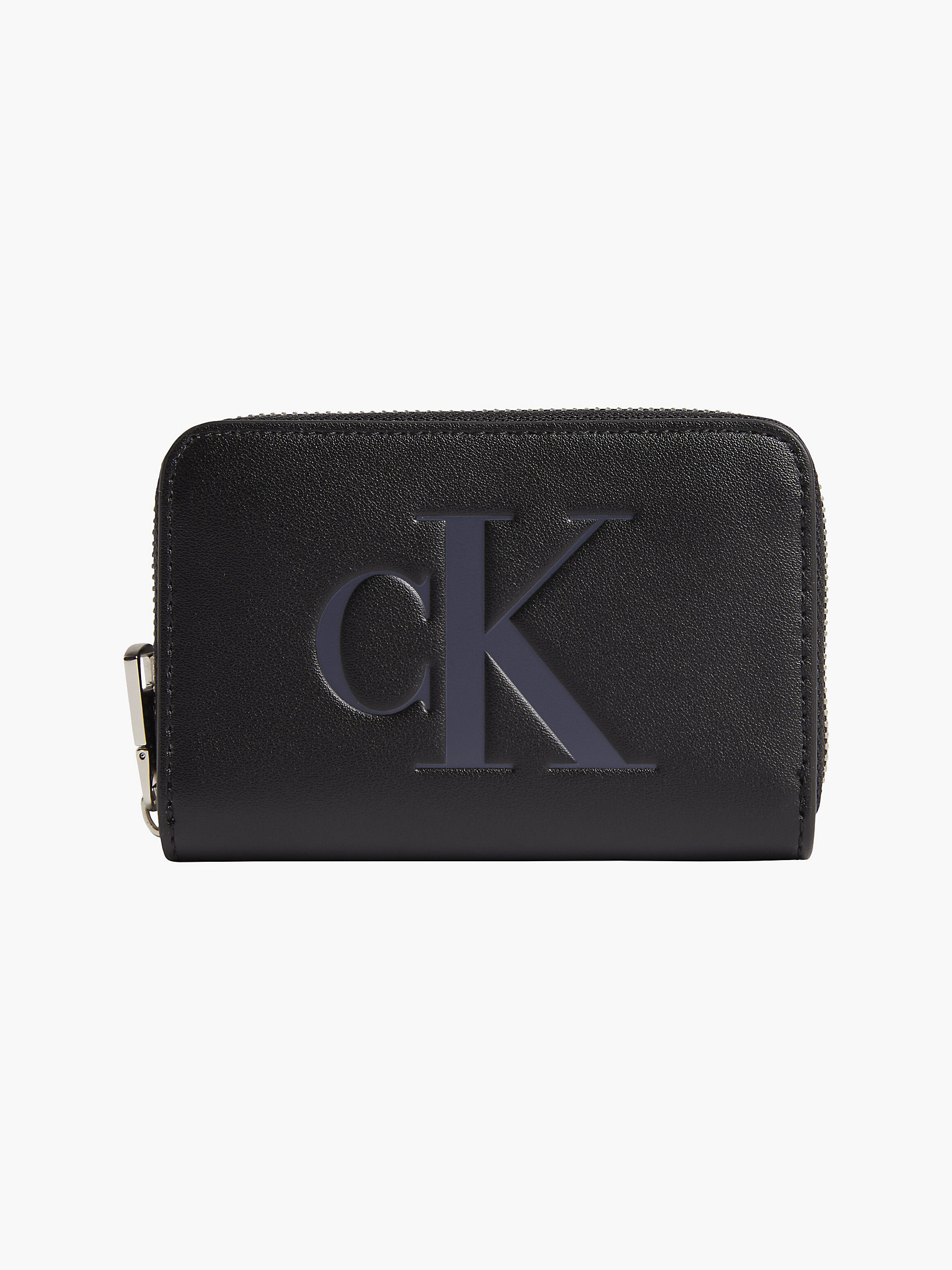 Black Logo Zip Around Wallet undefined women Calvin Klein