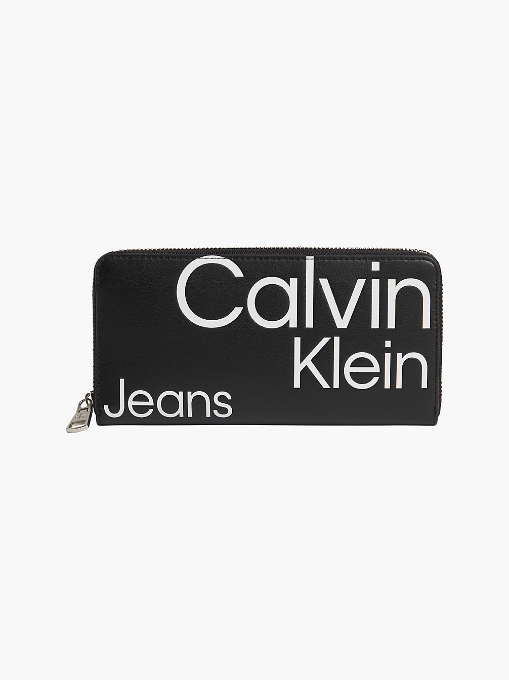 BLACK AOP Logo Zip Around Rfid Wallet undefined women Calvin Klein
