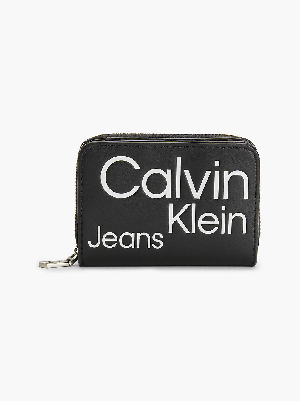 BLACK AOP Logo Zip Around Rfid Wallet undefined women Calvin Klein