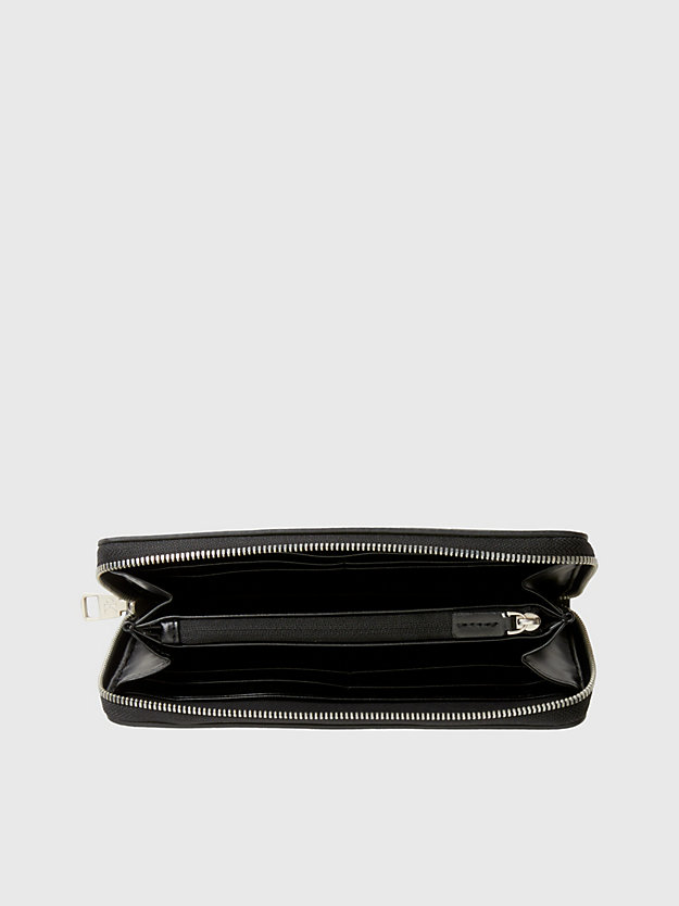BLACK Recycled Zip Around Wristlet Wallet for women CALVIN KLEIN JEANS