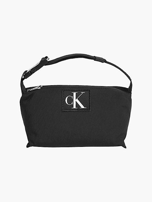 Dames Tassen voor voor Shoppers Calvin Klein Denim Schoudertas K60k609871 in het Zwart 