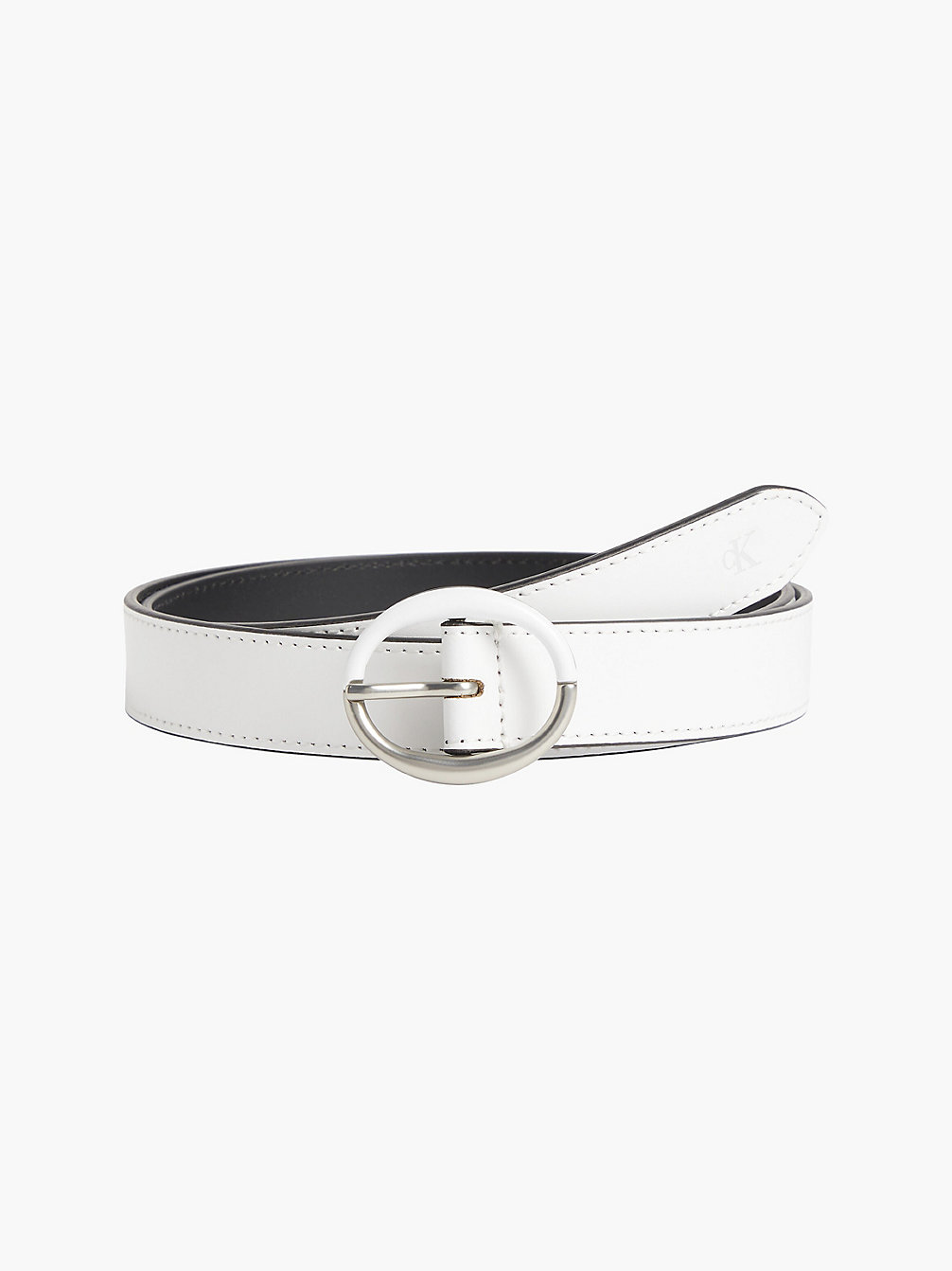 BRIGHT WHITE Cintura In Pelle undefined donna Calvin Klein