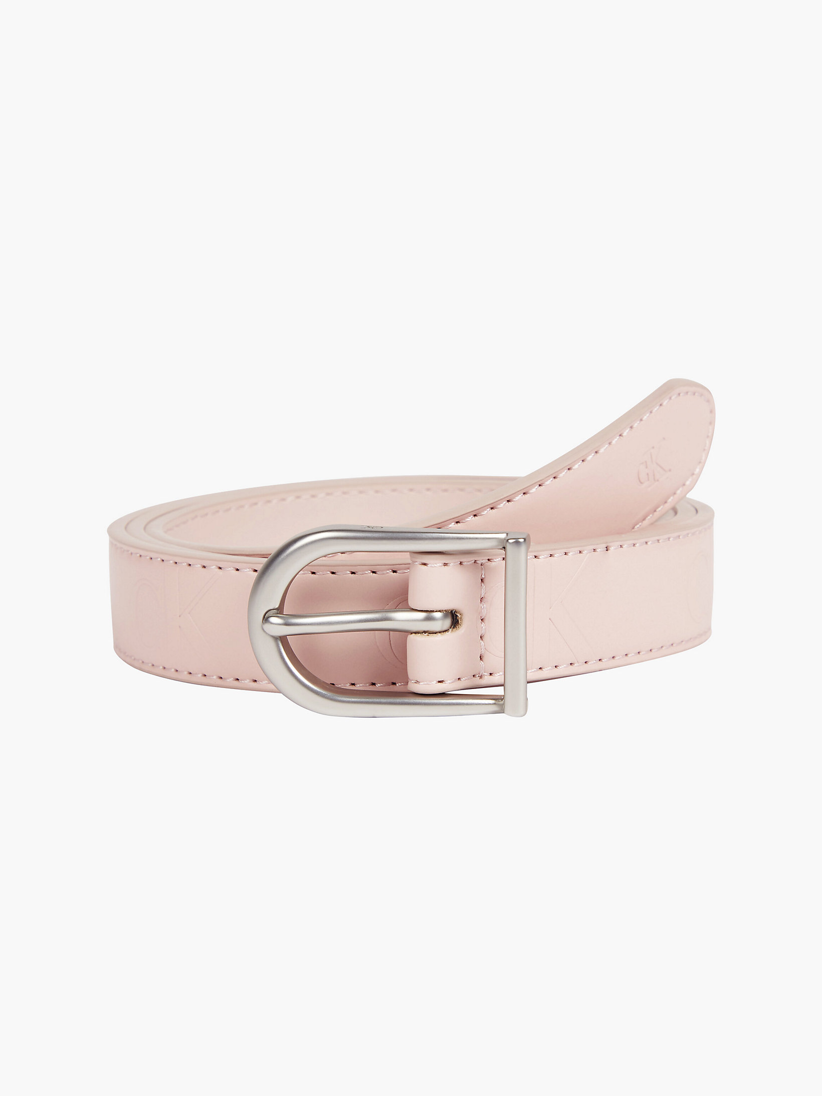 Cinturón De Piel Con Logo > Pink Blush > undefined mujer > Calvin Klein