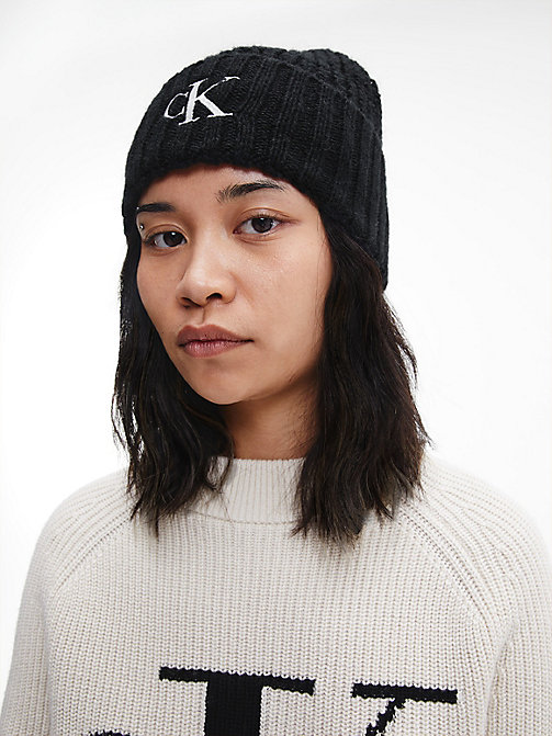 Bandeau en laine mélangée Calvin Klein Femme Accessoires Bonnets & Chapeaux Bandeaux 