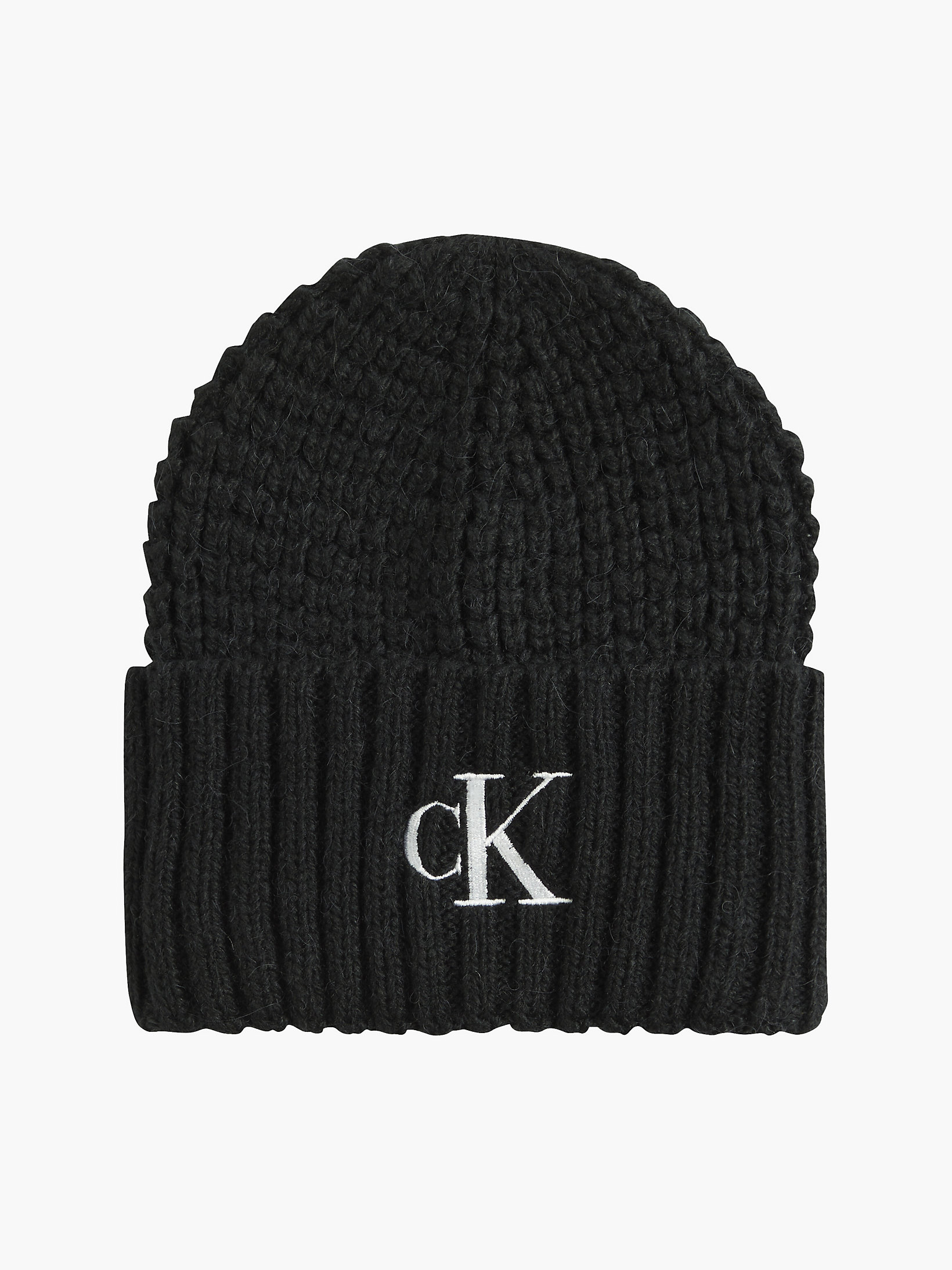 Black > Вафельная вязаная шапка > undefined Женщины - Calvin Klein