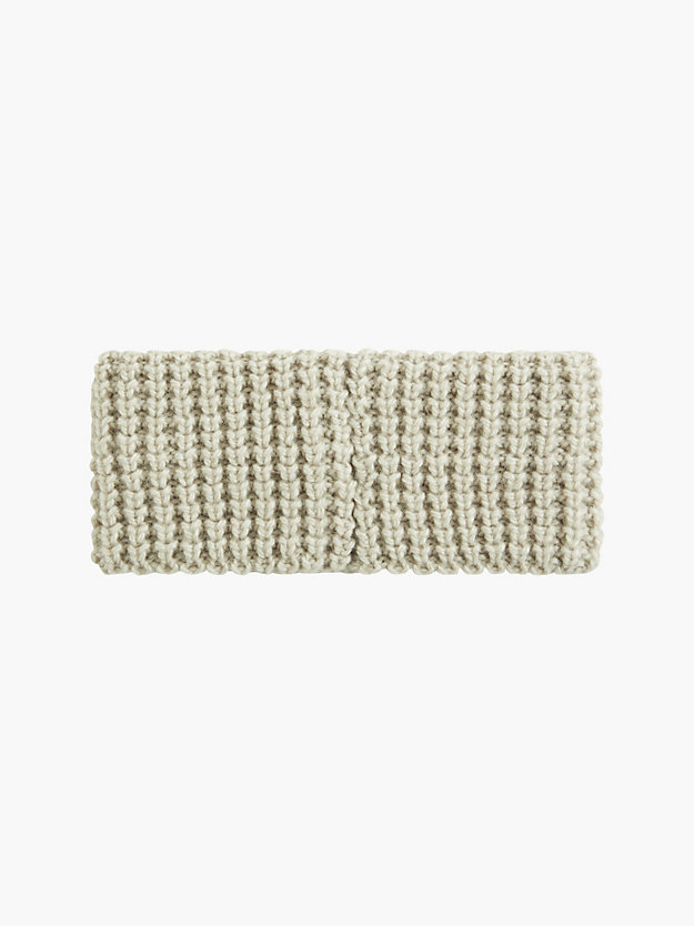 EGGSHELL Waffle Knit Headband for women CALVIN KLEIN JEANS