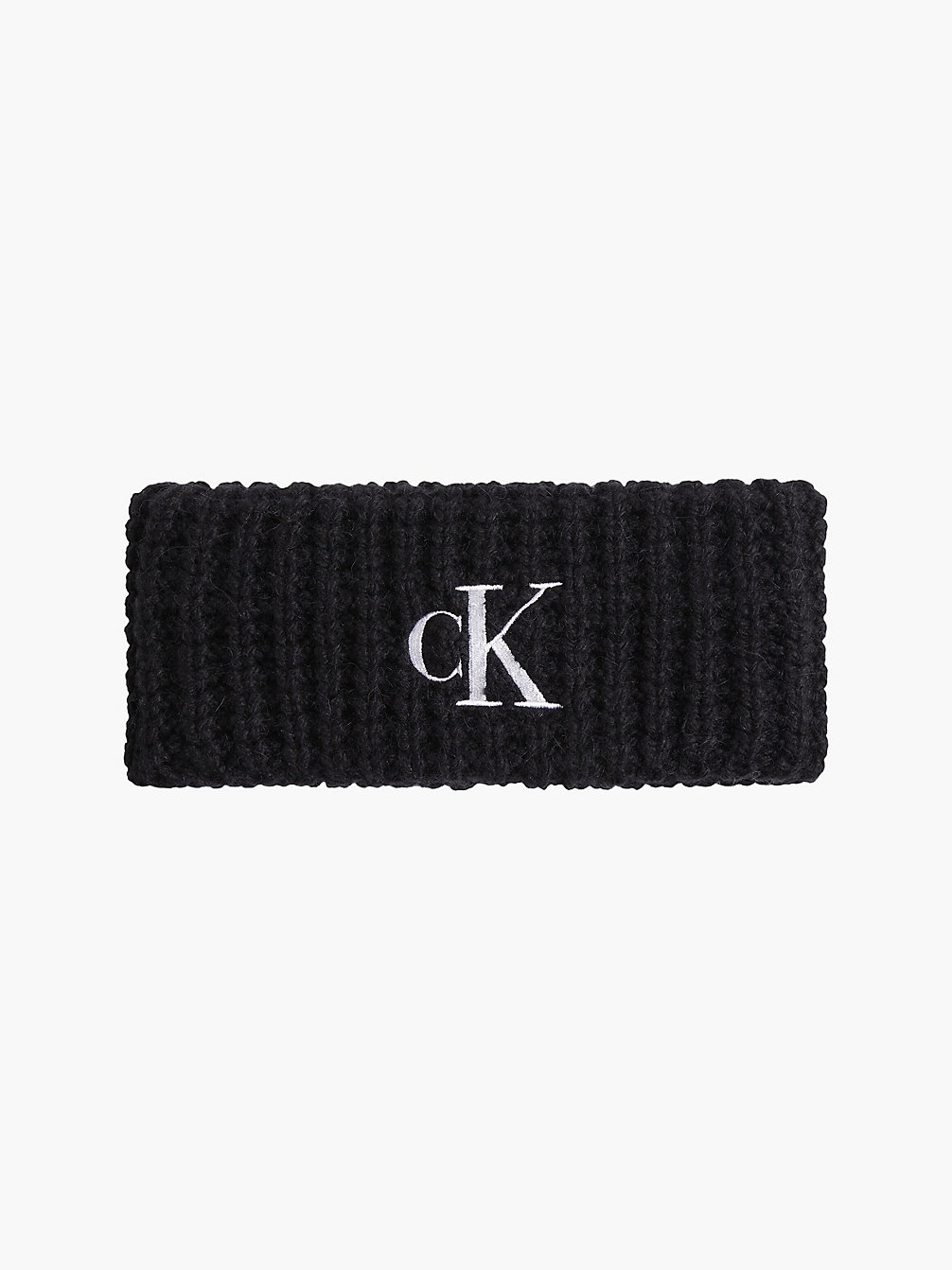 BLACK Waffle Knit Headband undefined women Calvin Klein
