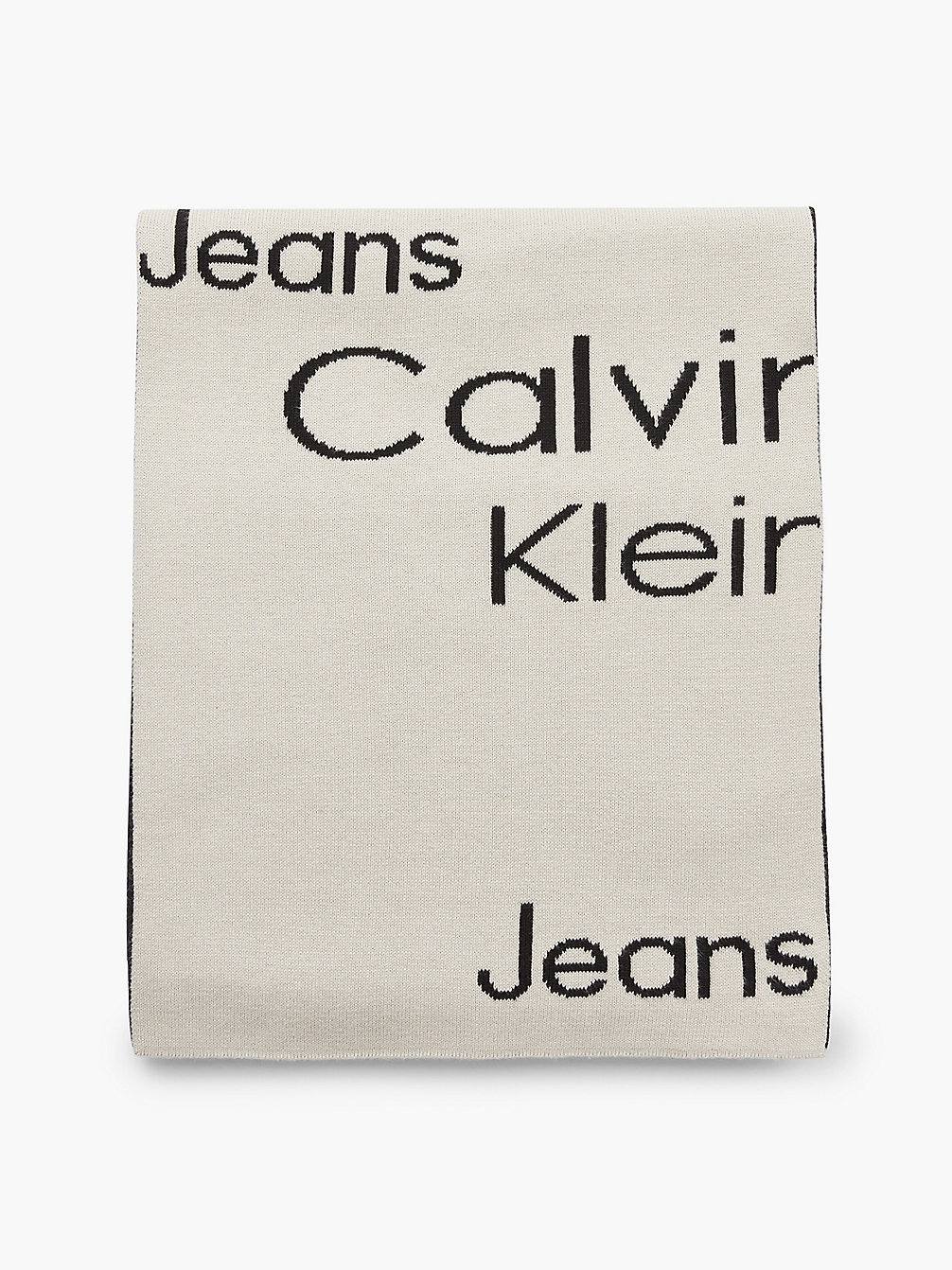 BEIGE AOP Écharpe En Coton Bio undefined femmes Calvin Klein