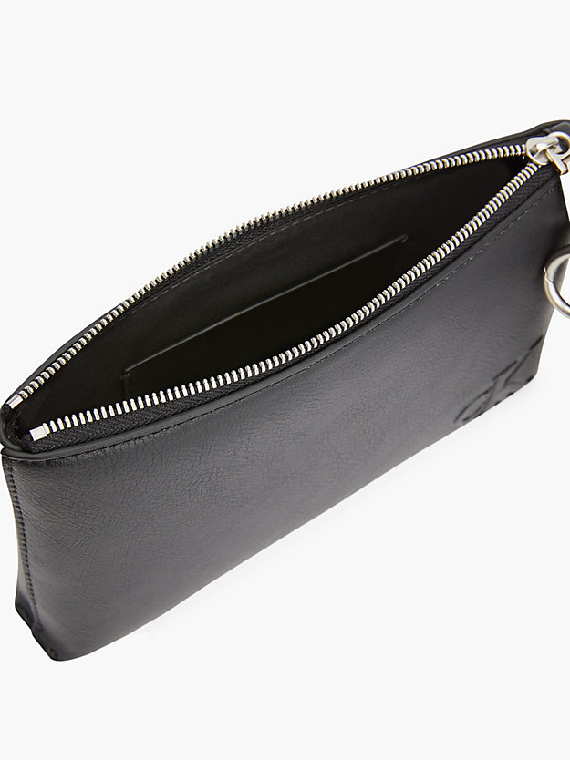 BLACK Recycled Makeup Bag with Keyring for women CALVIN KLEIN JEANS