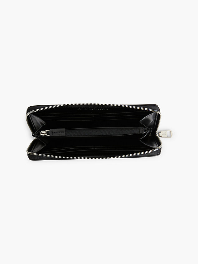 portefeuille zippé avec porte-clés black pour femmes calvin klein jeans