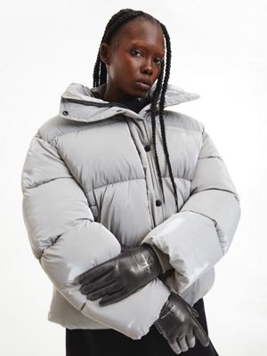 Leather Gloves with Zip Calvin Klein® K60K610153BDS