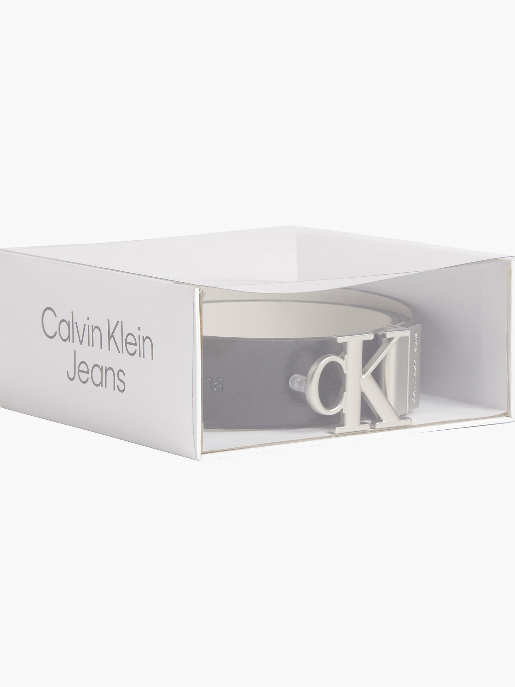 Black/eggshell Reversible Leather Belt Gift Pack undefined women Calvin Klein