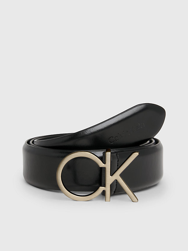 CK BLACK Skórzany pasek z logo dla Kobiety CALVIN KLEIN