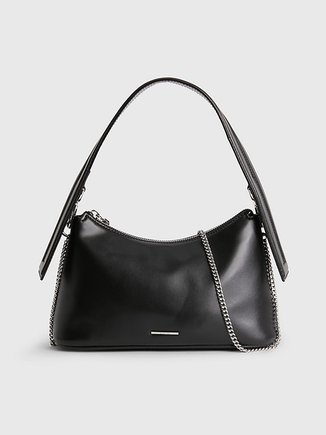 CK Black Small Vegan Leather Shoulder Bag undefined women Calvin Klein