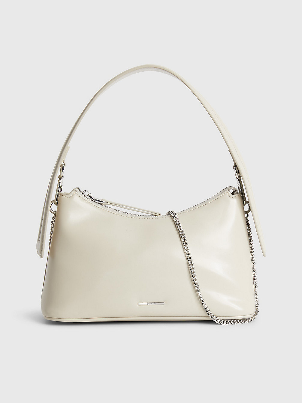STONEY BEIGE Small Vegan Leather Shoulder Bag undefined women Calvin Klein