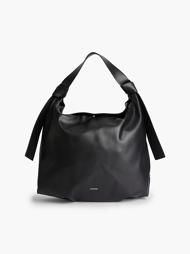CK Black Oversized Gerecyclede Tote Bag undefined dames Calvin Klein