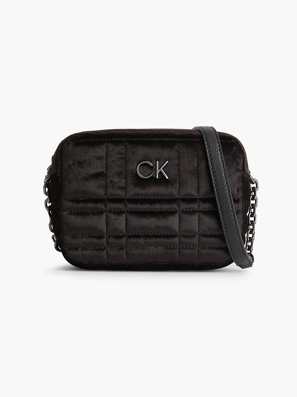 CK BLACK Recycled Velvet Crossbody Bag undefined women Calvin Klein