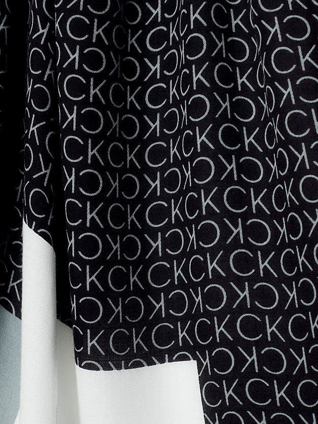 ck black logo scarf for women calvin klein