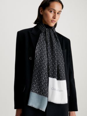 Calvin klein on sale logo scarf