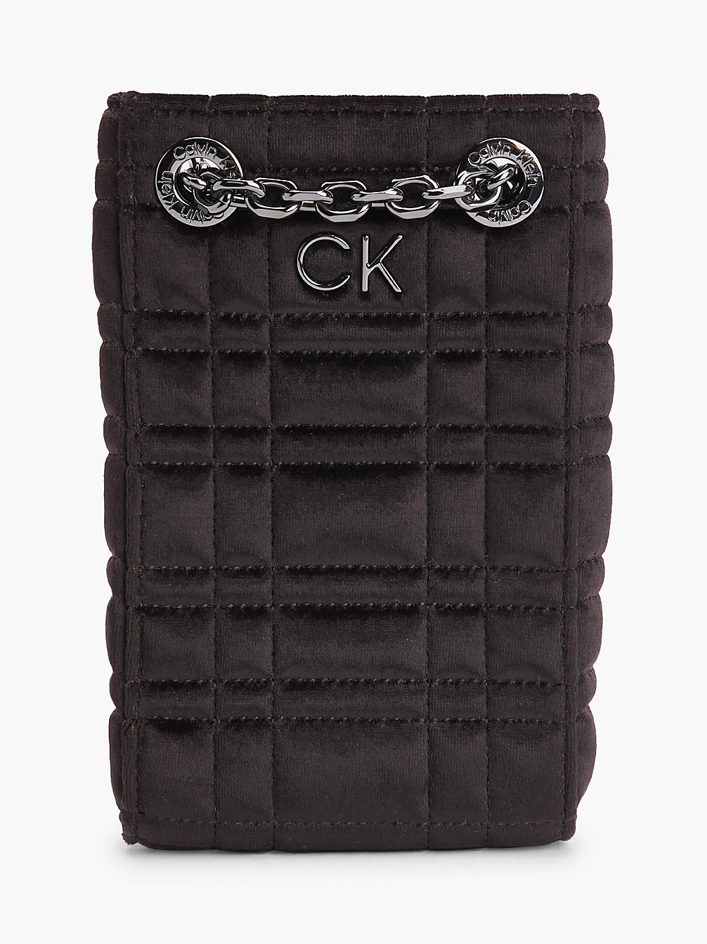 CK BLACK Recycled Velvet Phone Bag undefined women Calvin Klein