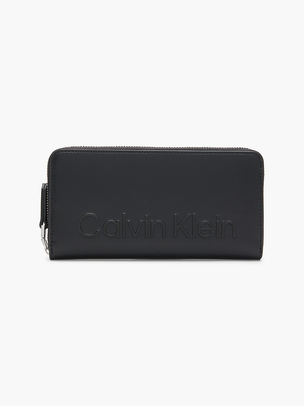 CK BLACK Großes Portemonnaie Mit Rundum-Reißverschluss Aus Recyceltem Material undefined Damen Calvin Klein