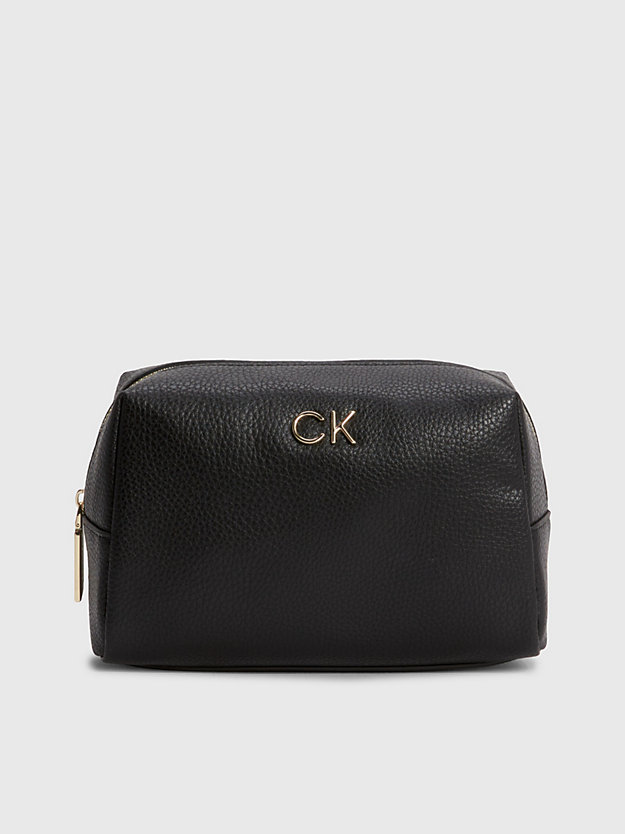 CK BLACK Beauty-case riciclato da donna CALVIN KLEIN