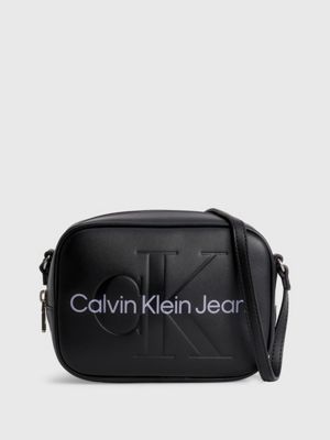 CALVIN KLEIN JEANS - Women's Tote bag with double logo - K60K6108250GJ -  Black