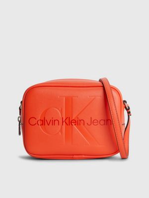 Orange calvin hot sale klein bag