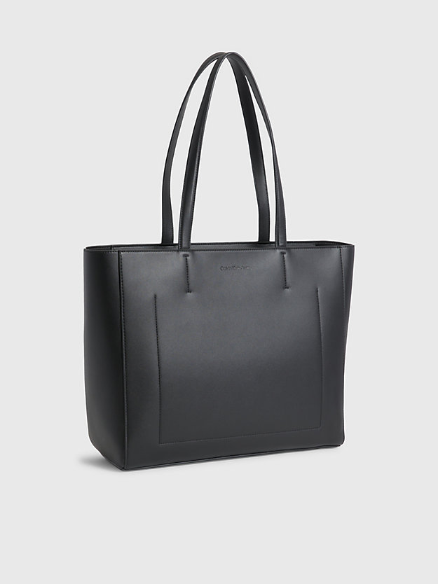 bolso tote black with rose de mujer calvin klein jeans