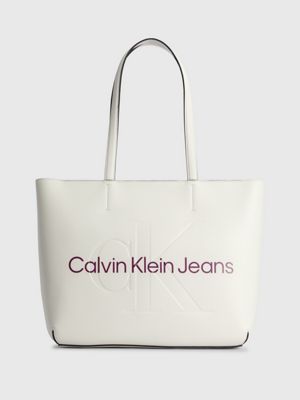 Calvin Klein White Tote Bags