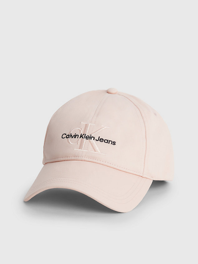 gorra de algodón orgánico pink de mujer calvin klein jeans