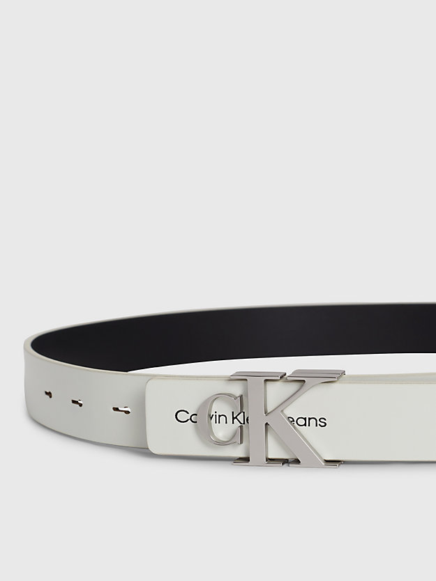 icicle leather logo belt for women calvin klein jeans