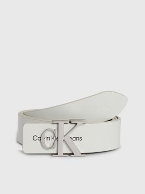 Calvin klein outlet white belt