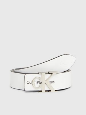 Calvin klein hot sale belt white