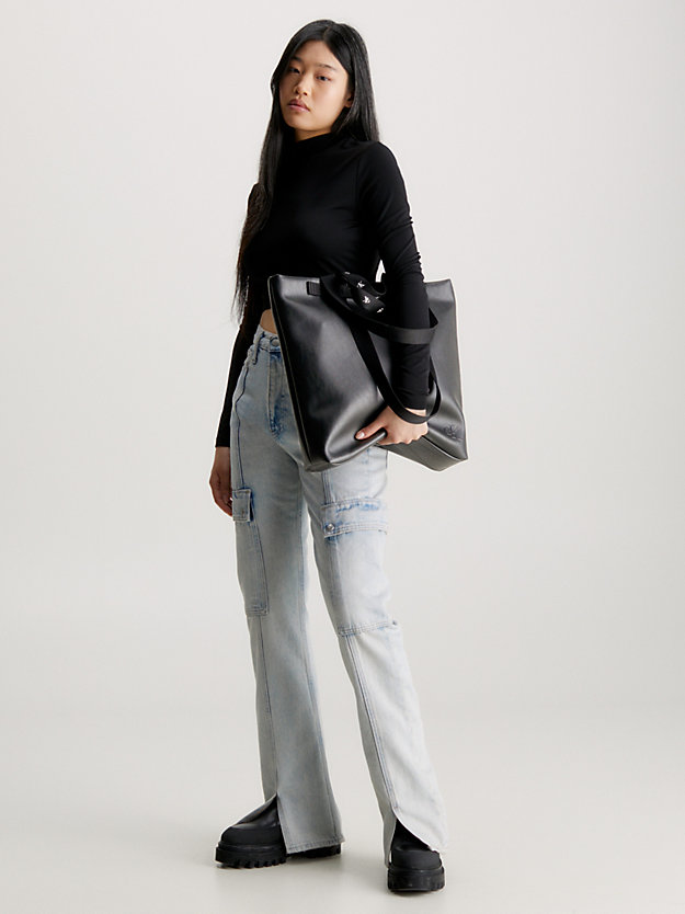 black große tote-bag für damen - calvin klein jeans
