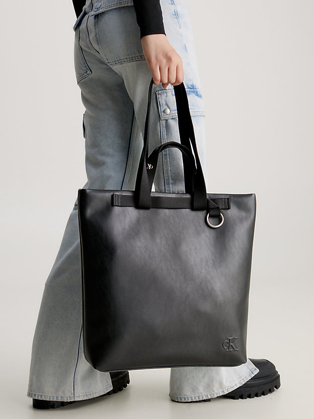 BLACK Recycled Tote Bag for women CALVIN KLEIN JEANS