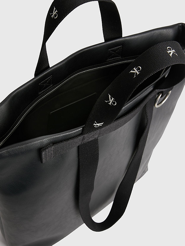 BLACK Tote-Bag aus recyceltem Material für Damen CALVIN KLEIN JEANS