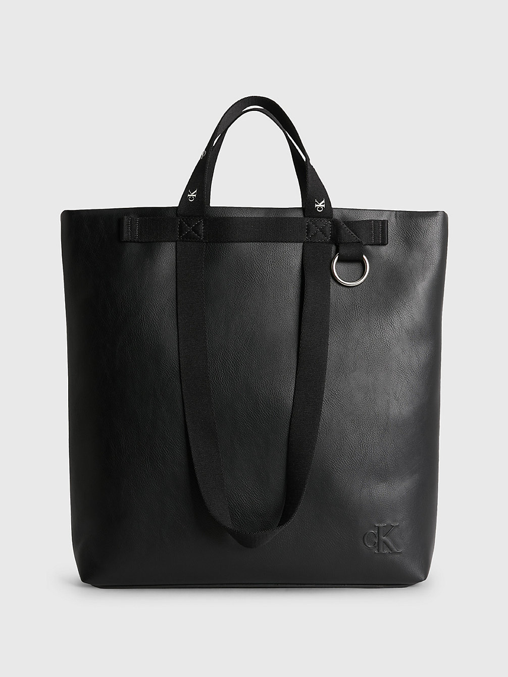 BLACK Recycled Square Tote Bag undefined women Calvin Klein