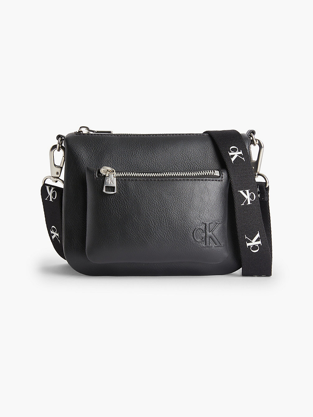 BLACK Recycled Crossbody Bag With Pouch undefined women Calvin Klein