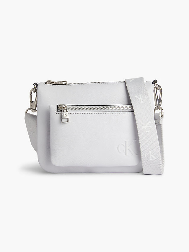 Ghost Grey Recycled Crossbody Bag With Pouch undefined women Calvin Klein