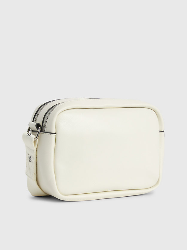 ivory faux leather crossbody bag for women calvin klein jeans