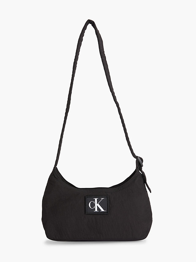 Black Recycled Nylon Shoulder Bag undefined women Calvin Klein