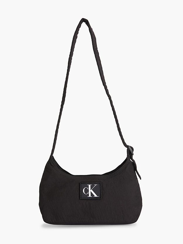 BLACK Recycled Nylon Shoulder Bag for women CALVIN KLEIN JEANS