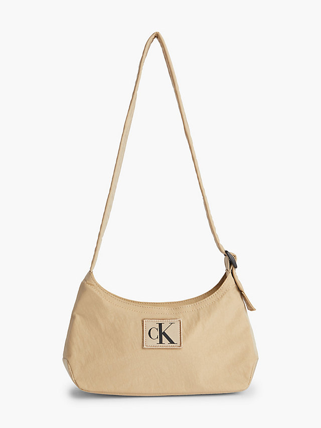 Travertine Recycled Nylon Shoulder Bag undefined women Calvin Klein