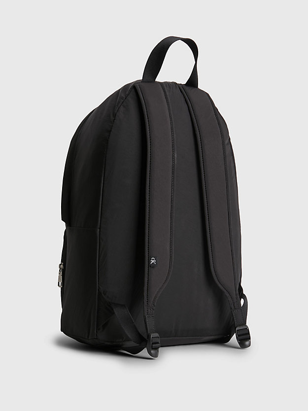 black soft recycled round backpack for women calvin klein jeans