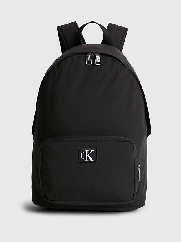 BLACK Soft Recycled Round Backpack for women CALVIN KLEIN JEANS